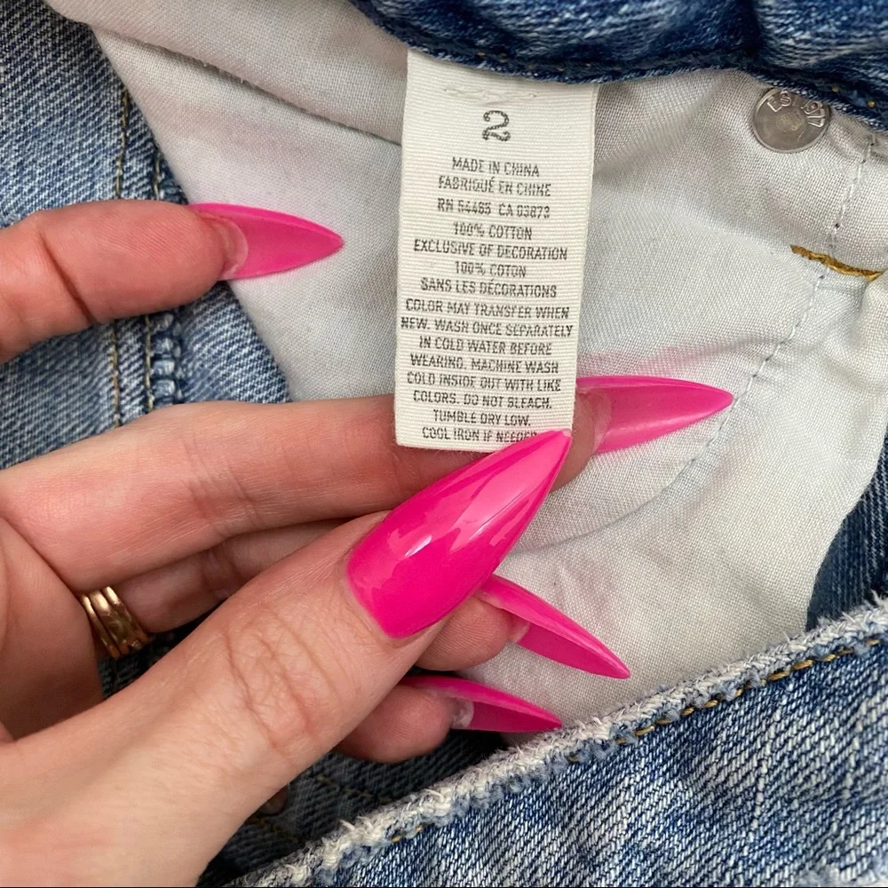 American Eagle Distressed and Destroyed Jean Shorts Size 2